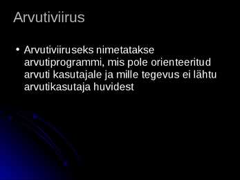 Arvutiviirused #2