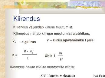 Ühtlaselt muutuv liikumine #4