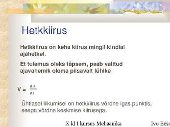 Ühtlaselt muutuv liikumine #7