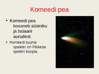 Komeedid- slaidid- #6