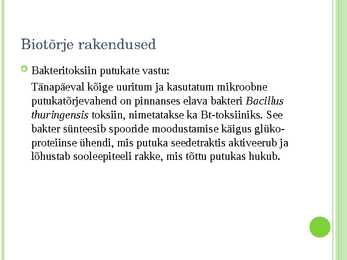 Biotõrje #6