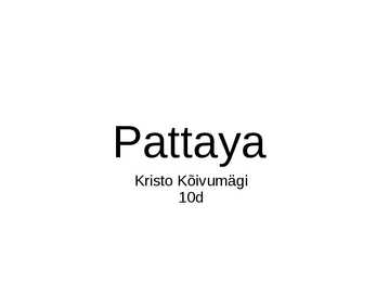 Pattaya turismiobjektid