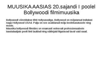 Muusika Aasias 20 sajandil