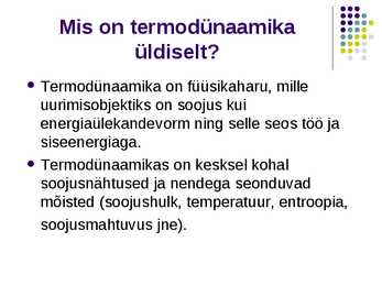 Termodünaamika II printsiip- slaidid- #2