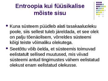 Termodünaamika II printsiip- slaidid- #11