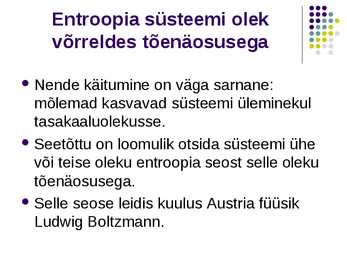 Termodünaamika II printsiip- slaidid- #14