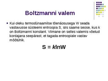 Termodünaamika II printsiip- slaidid- #17