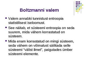 Termodünaamika II printsiip- slaidid- #18