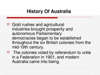 Australia-History and Geography #12