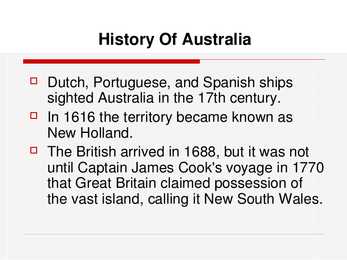 Australia-History and Geography #13