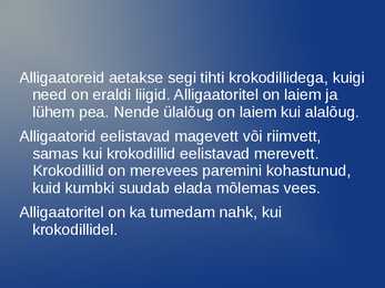 Slaidishow alligaatoritest #10