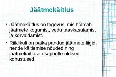 Taara ja Jäätmed