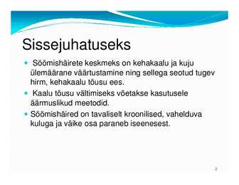 Laste toitumishäired #2