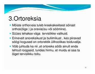 Laste toitumishäired #15