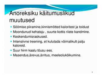 Laste toitumishäired #8