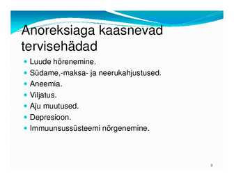 Laste toitumishäired #9