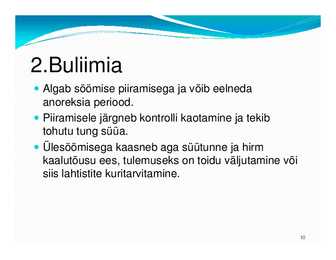 Laste toitumishäired #10