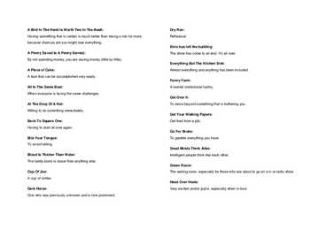 Idioms