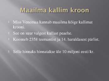 Maailma kõige hinnalisemad ehted #11