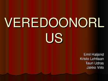 Veredoonorluse esitlus