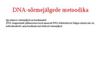 Molekulaargeneetiline diagnostika #6