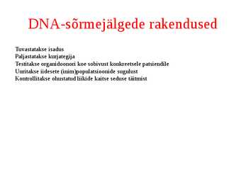 Molekulaargeneetiline diagnostika #9