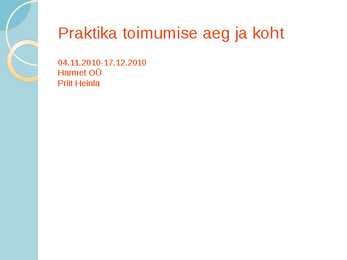 Õppepraktika kaitsmine #2