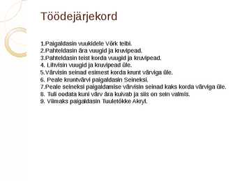 Õppepraktika kaitsmine #7