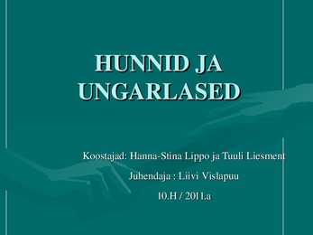 Hunnid ja Ungarlased