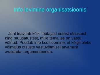 Õppiv organisatsioon- slaidid- #6