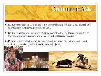 Globaalne kultuur - müüt või reaalsus #2