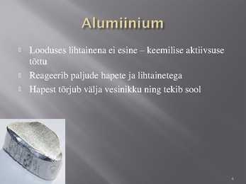 Alumiinium ja Naatrium #4