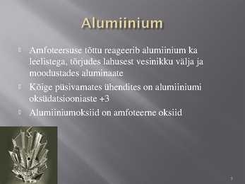 Alumiinium ja Naatrium #5