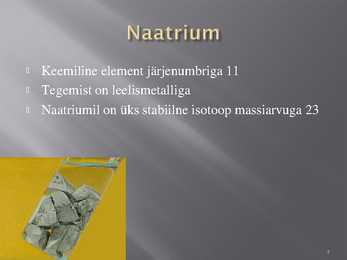 Alumiinium ja Naatrium #7