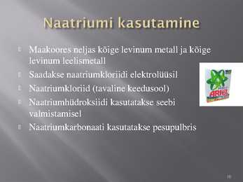 Alumiinium ja Naatrium #10