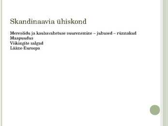 Skandinaavia keskajal #5