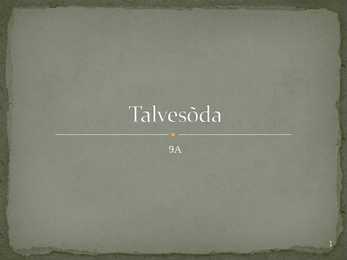 Talvesõda- slaidid-
