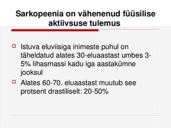 Sarkopeenia #3
