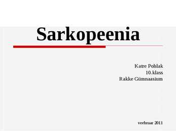 Sarkopeenia