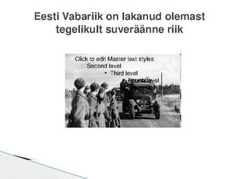 Eesti aastatel 1938-1940 #6