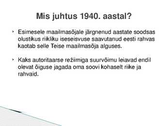 Eesti aastatel 1938-1940 #7