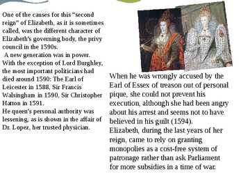 Queen Elizabeth I lifestory #14