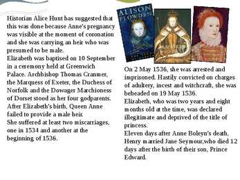 Queen Elizabeth I lifestory #6