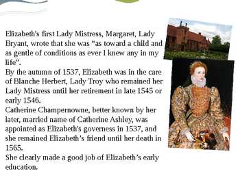 Queen Elizabeth I lifestory #7