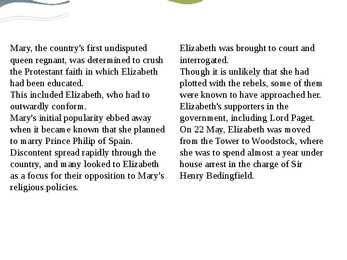 Queen Elizabeth I lifestory #9
