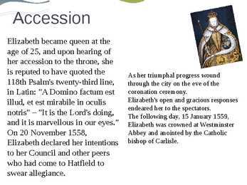Queen Elizabeth I lifestory #10