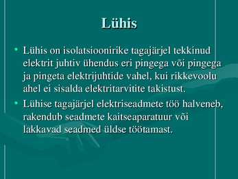 Elekter kodus- slaidid- #5