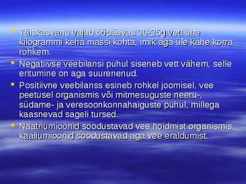 Vesi inimorganismis #6