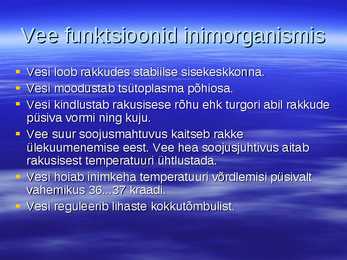 Vesi inimorganismis #7