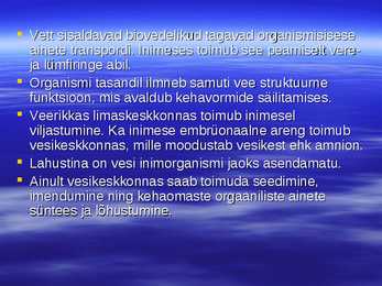 Vesi inimorganismis #8